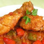 How to Make Spanish Pollo al Chilindrón con Jamón: Chicken with Peppers and Ham