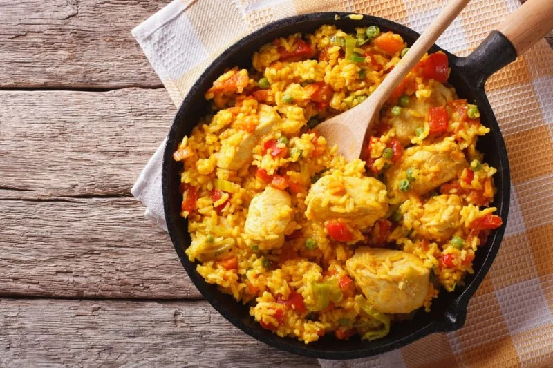 How to Make Spanish Arroz con Mariscos, Pollo y Verduras: Seafood, Chicken, and Vegetable Paella