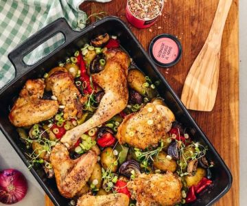 How to Make Spanish Pollo al Horno con Verduras: Oven-Roasted Chicken with Vegetables