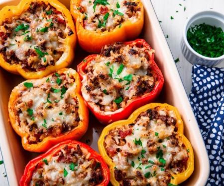 How to Make Spanish Pimientos Rellenos de Setas y Jamón: Mushroom and Ham Stuffed Peppers