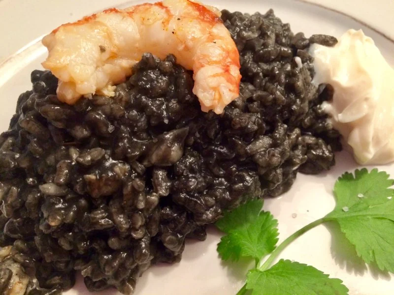 How to Make Spanish Arroz Negro con Sepia y Gambas: Black Rice with Cuttlefish and Shrimp | Rubi Spanish Table