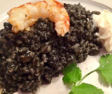 How to Make Spanish Arroz Negro con Sepia y Gambas: Black Rice with Cuttlefish and Shrimp | Rubi Spanish Table