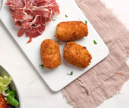 How to Make Spanish Croquetas de Jamón, Pollo y Queso: Ham, Chicken, and Cheese Croquettes