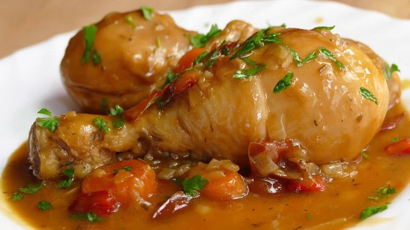 How to Make Spanish Pollo a la Cerveza con Verduras: Beer-Braised Chicken with Vegetables
