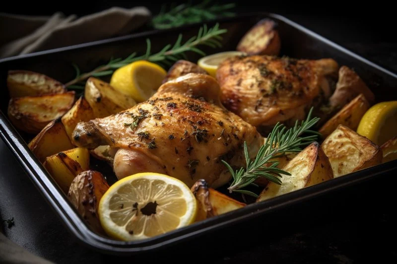 How to Make Spanish Pollo al Horno con Limón, Ajo y Hierbas: Lemon Garlic Herb Roasted Chicken