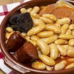 Traditional Spanish Fabada Asturiana with White Beans and Chorizo