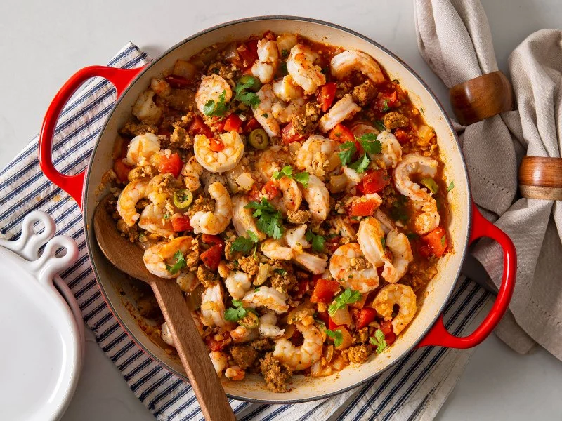 Authentic Spanish Rice with Chorizo and Shrimp