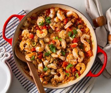 Authentic Spanish Rice with Chorizo and Shrimp