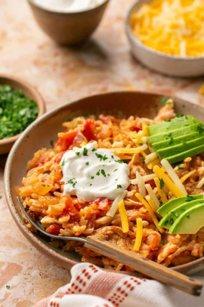 Easy Spanish Chicken and Rice Skillet