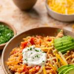 Easy Spanish Chicken and Rice Skillet