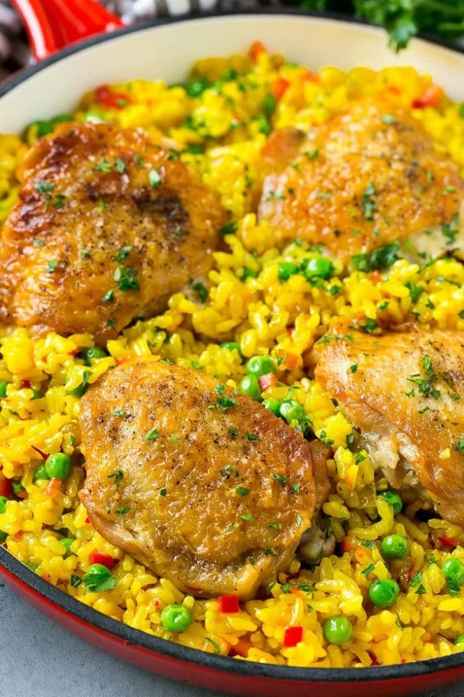 Authentic Spanish Chicken and Saffron Rice