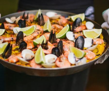 Traditional Spanish Seafood with Olive Oil and Herbs: A Culinary Delight