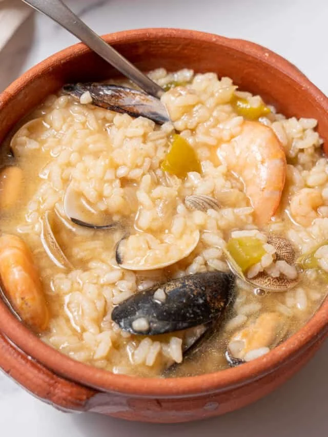 Traditional Spanish Seafood Rice for Holidays
