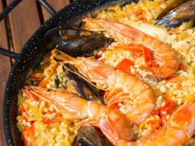 Traditional Spanish Seafood and Tomato Rice: A Delicious Culinary Experience