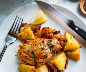 Spanish Chicken and Potatoes One Pan Recipe