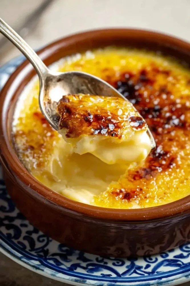 Authentic Spanish Crema Catalana with Caramelized Sugar Top