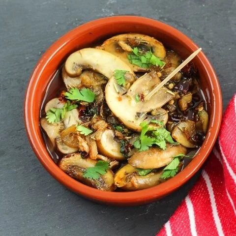 Easy Spanish Garlic Mushrooms Tapas Recipe