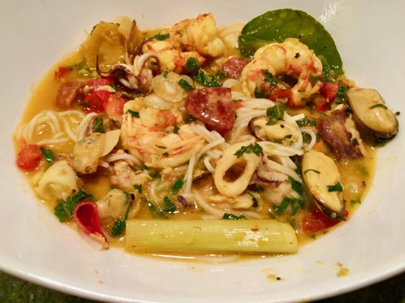 Traditional Spanish Seafood with Saffron Broth Recipe