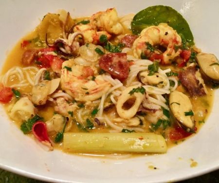 Traditional Spanish Seafood with Saffron Broth Recipe