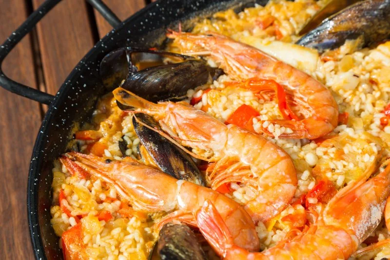 Traditional Spanish Seafood with Classic Rice Base