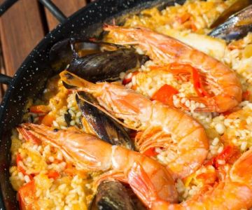 Traditional Spanish Seafood with Classic Rice Base