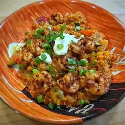 Easy Spanish Rice with Shrimp and Garlic Recipe
