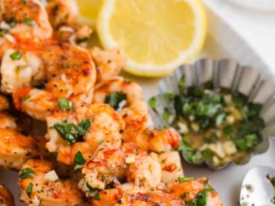 Traditional Spanish Grilled Shrimp Skewers Recipe