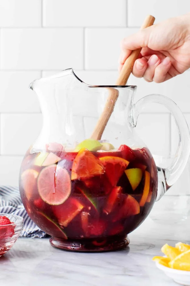 Refreshing Easy Spanish Sangria with Sparkling Water