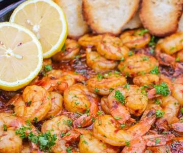 Easy Spanish Garlic Shrimp with Lemon Recipe for Home Cooking