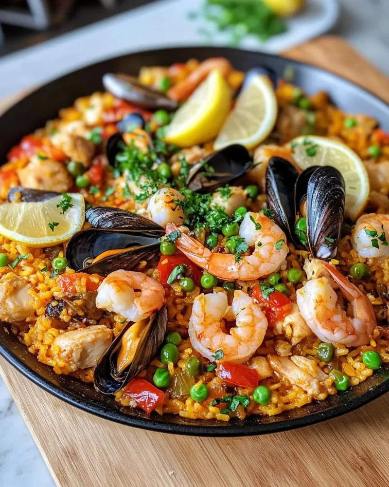 Traditional Spanish Seafood with Rich Saffron Flavor: A Culinary Delight