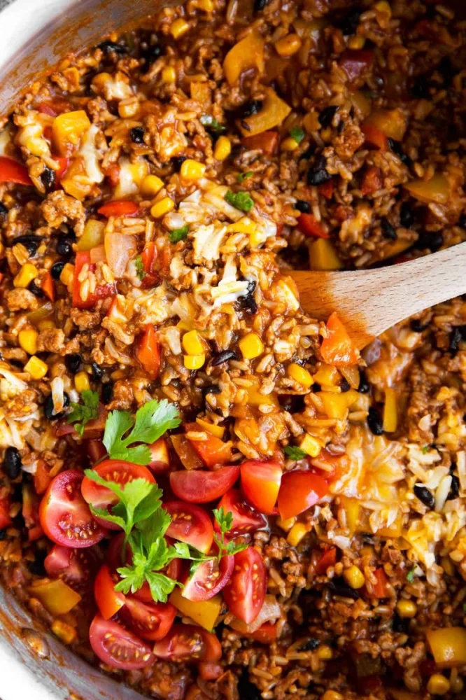 Easy Spanish Rice with Beef and Peppers Recipe Made Simple