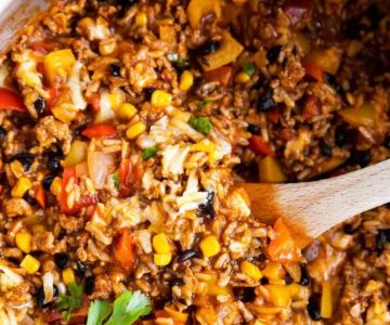 Easy Spanish Rice with Beef and Peppers Recipe Made Simple