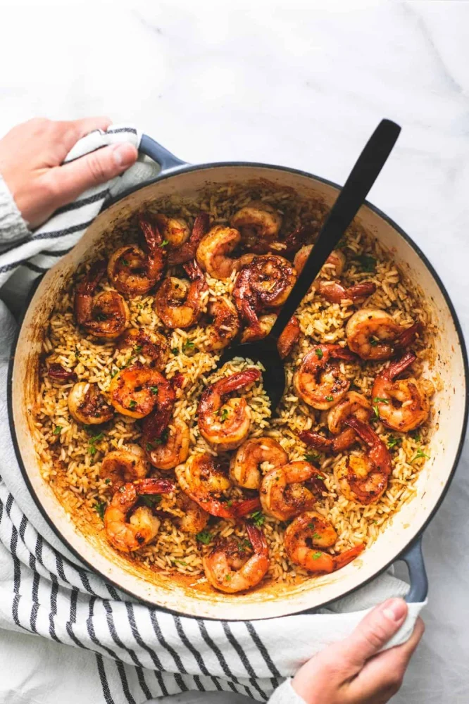 Easy Spanish Rice with Shrimp Skillet Recipe for Busy Weeknights