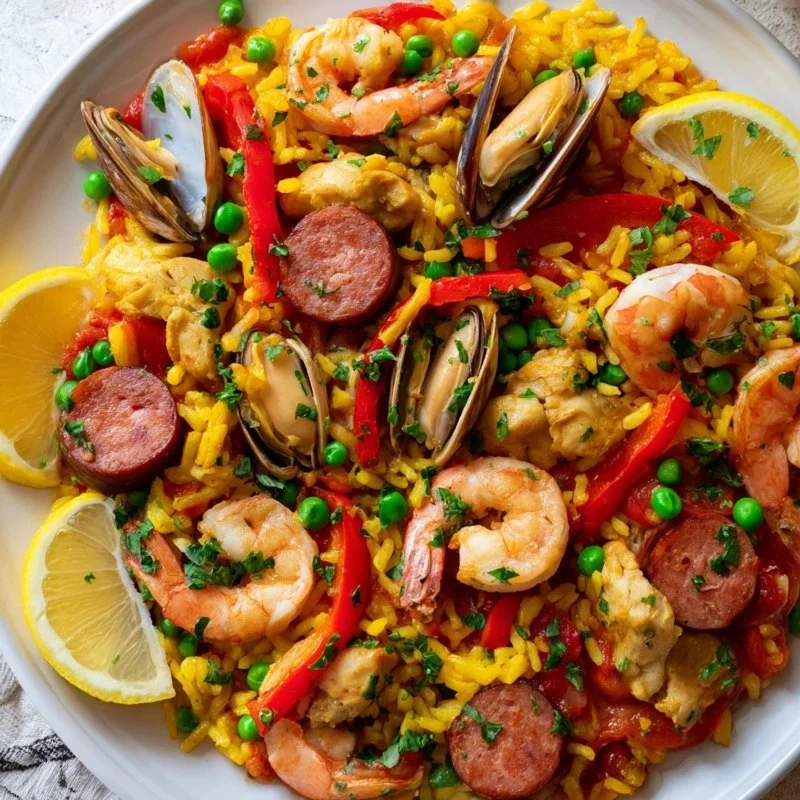 Authentic Spanish Seafood Rice with Saffron Broth Recipe Guide
