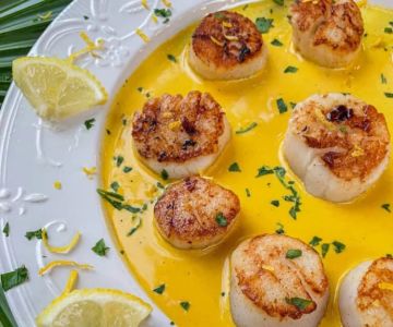 Traditional Spanish Seafood with Saffron Cream Sauce Recipe