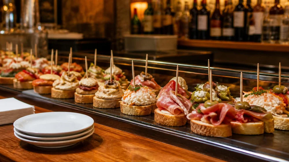 Spanish Restaurant Pintxos: Choose, Track, Share, and Settle the Bill