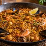 Fideuà at a Spanish Restaurant: Noodles, Seafood, Socarrat, and Timing