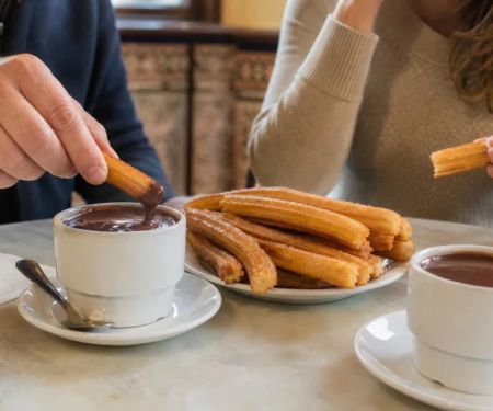 Spanish Churros and Chocolate: Order, Dip, and Share