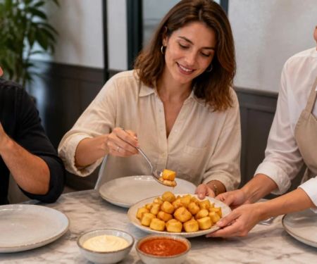 Patatas Bravas: Crisp Potatoes, Sauces, and Sharing