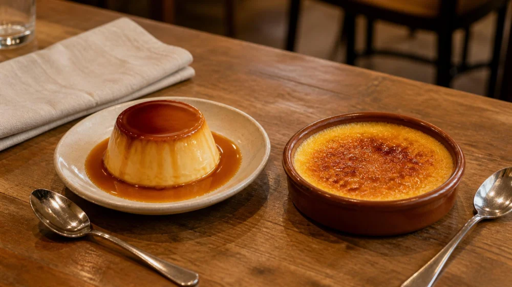 Spanish Flan vs Crema Catalana: Texture and Caramel
