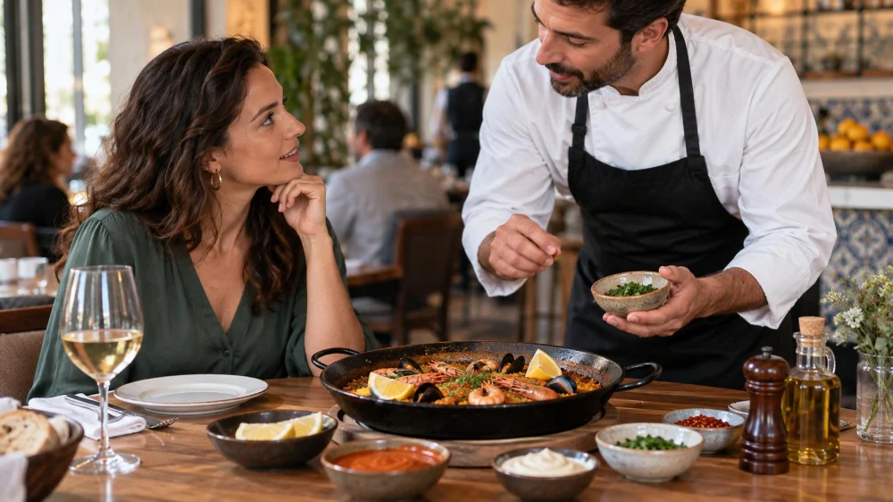 Spanish Dining Sauce and Garnish Check: Heat and Allergens