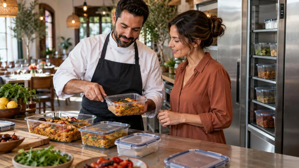 Spanish Dining Leftover Label Plan: Time, Cooling, and Storage
