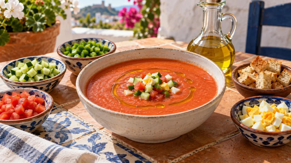 Spanish Gazpacho: Texture, Garnishes, and Temperature