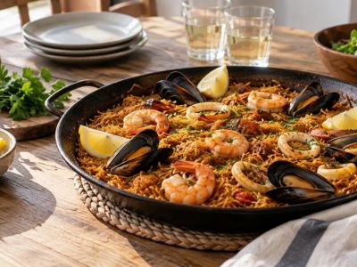Spanish Fideuà Guide: Noodles, Stock, Seafood, and Texture