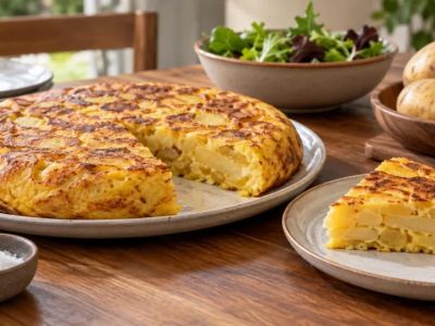 Potato Omelette Order: Centre, Portion, and Serving Style