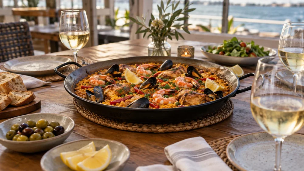 Spanish Paella Order: Rice, Protein, Timing, and Sharing